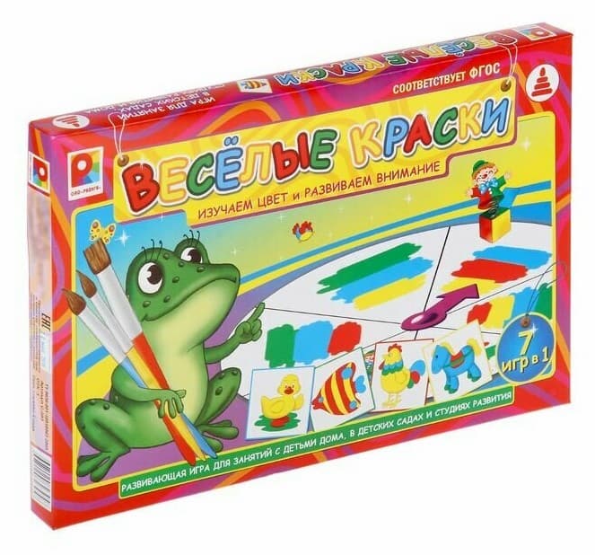 Развивающая игра "Веселые краски"