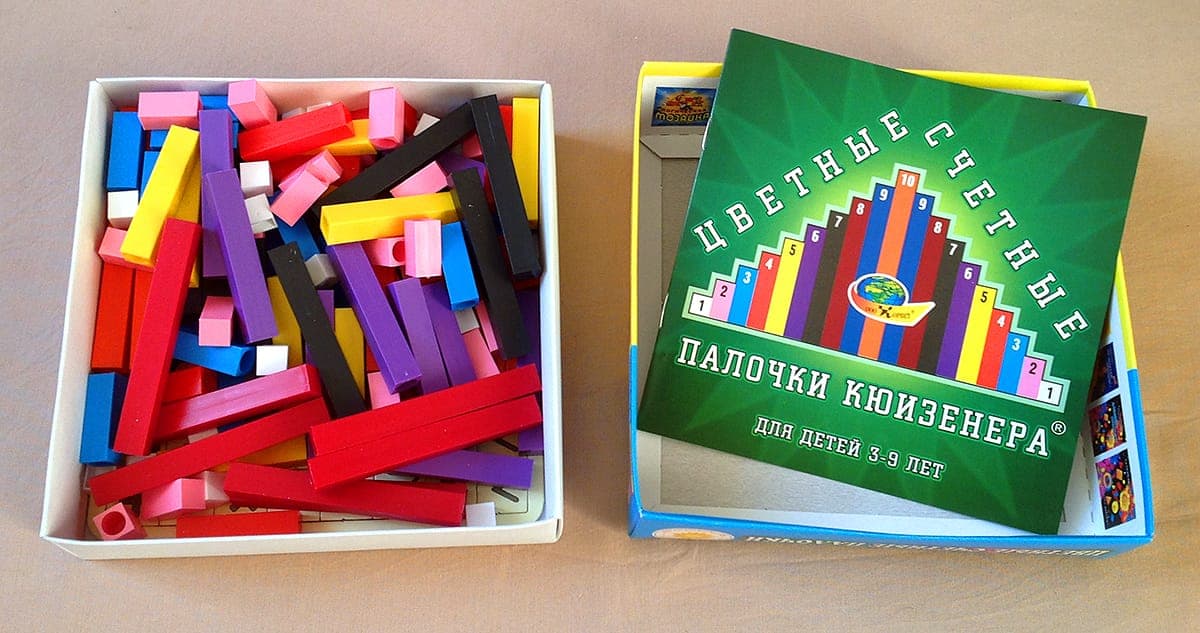 Учебно-игровое пособие "Цветные счетные палочки Кюизенера"