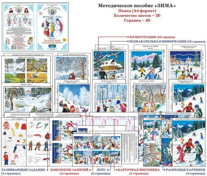 Дидактический материал "Зима"