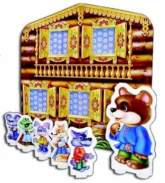 Настольная игра с кармашками "Теремок" 
