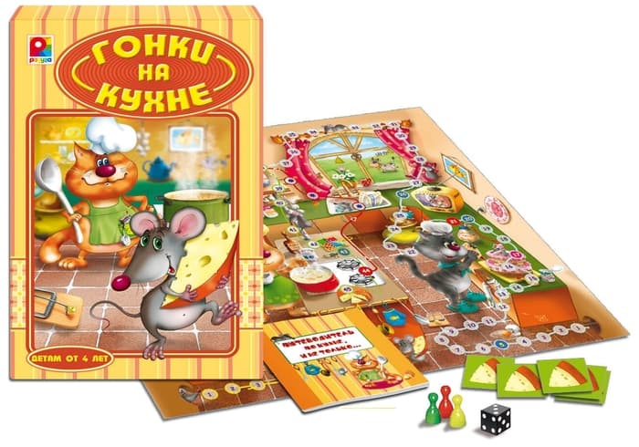 Настольная игра "Гонки на кухне"
