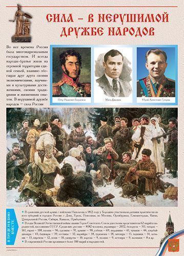 Комплект плакатов "Россия - наша родина" (10 шт., А3)