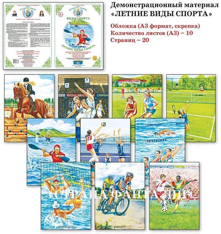 Демонстрационный материал "Летние виды спорта" 