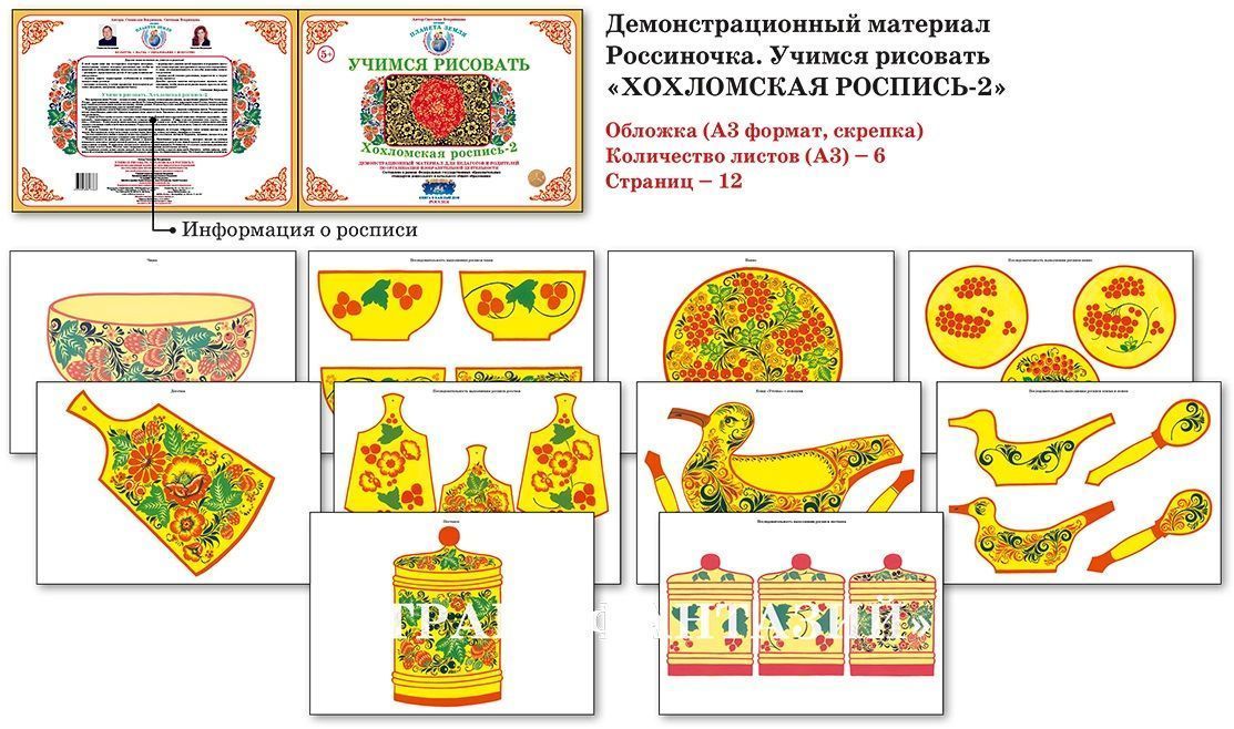 Учимся рисовать "Хохломская роспись - 2"