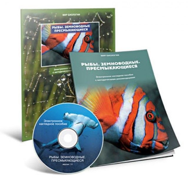 Электронное наглядное пособие "Рыбы. Земноводные. Пресмыкающиеся" (CD + методичка)