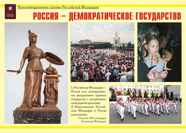 Комплект плакатов "Конституционные основы Российской Федерации" (11 шт., А3)