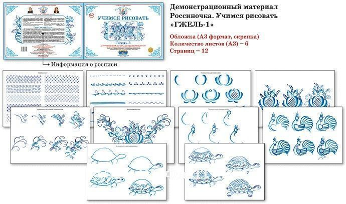 Учимся рисовать "Гжельская роспись - 1"
