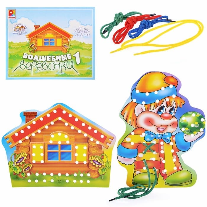Игра-шнуровка "Волшебные веревочки - 1"
