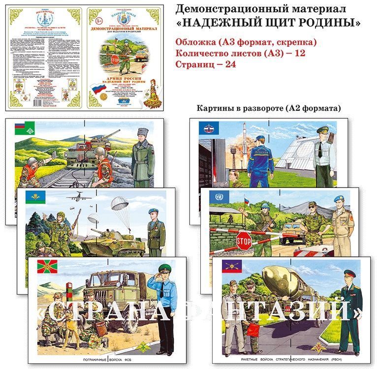 Демонстрационный материал Армия России "Надежный щит Родины" 