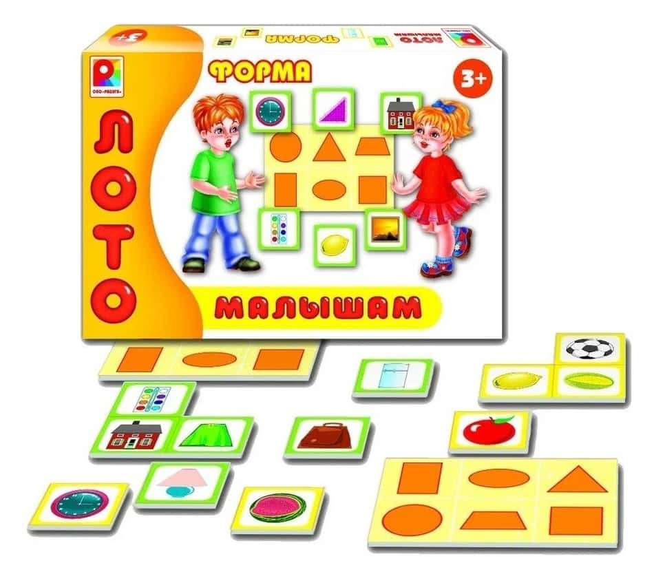 Развивающая игра "Лото малышам. Форма"