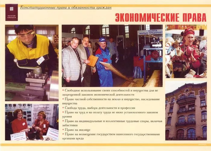 Комплект плакатов "Конституционные права и обязанности граждан" (11 шт., А3)