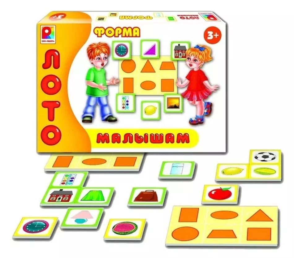 Развивающая игра "Лото малышам. Форма"