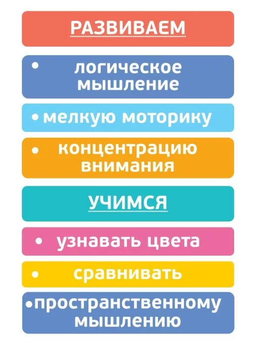 Пирамидка деревянная 9 деталей (высота 15см)
